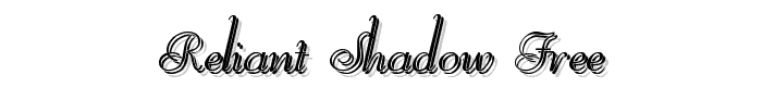 Reliant Shadow Free font